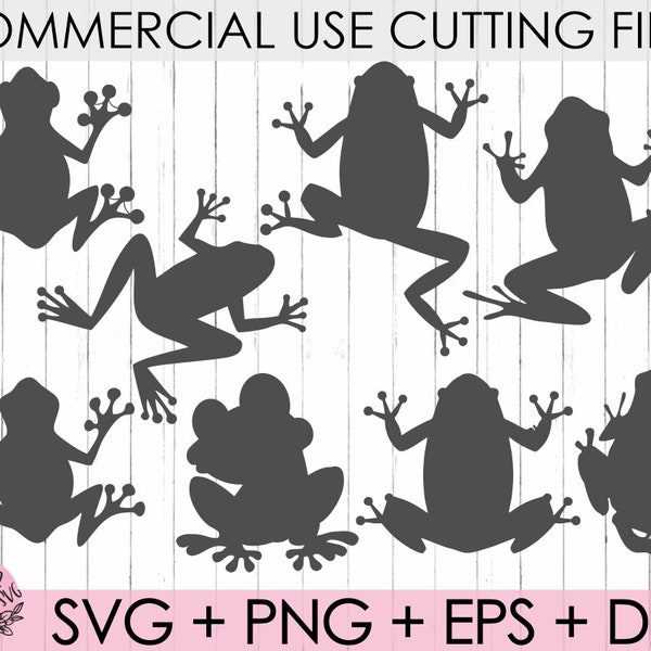 Frog Svg Collection,Frogs Svg,Commercial Use Svg,Frog Clipart ,Svg Files for Silhouette Cameo or Cricut,Animal,Instant Download,Svg,Dxf,Png