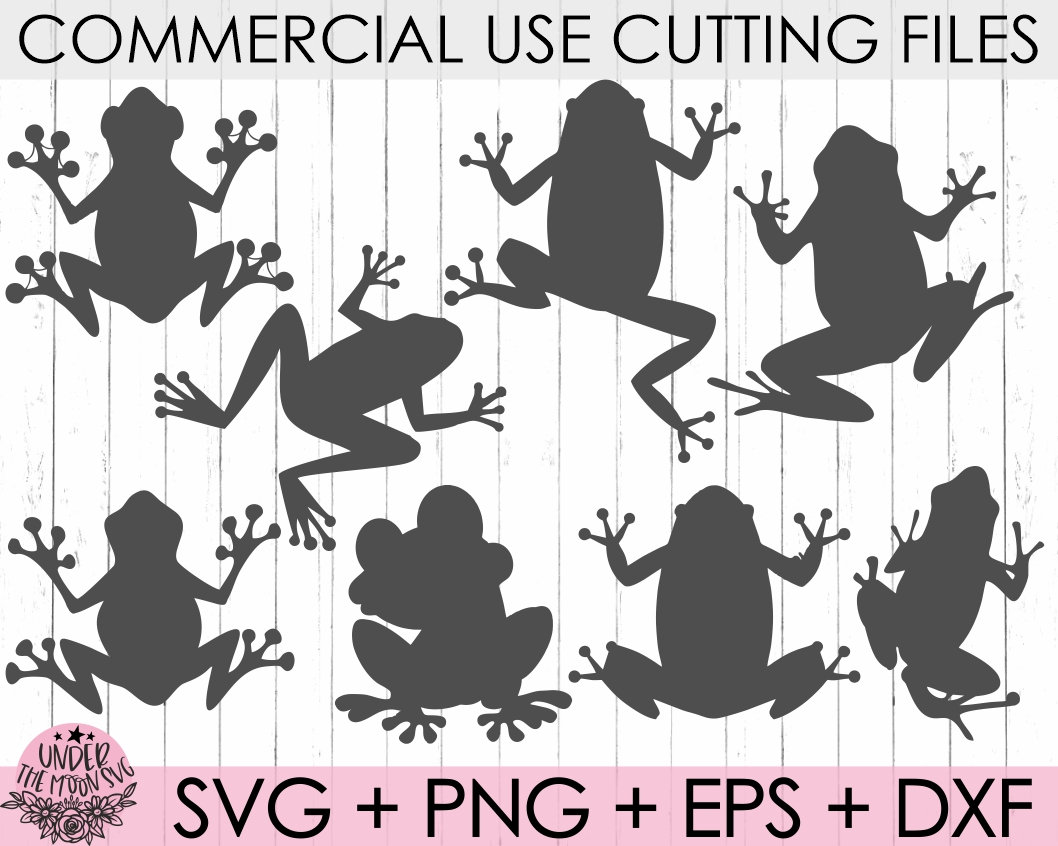 Frog Svg Collectionfrogs Use Svgfrog Clipart Etsy Australia