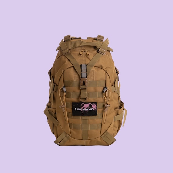 Desert Khaki 25L Backpack: Water-resistant Hiking Travel Bag - Etsy Israel Desert Khaki 25L Backpack: Water-resistant Hiking Travel Bag - Etsy Israel