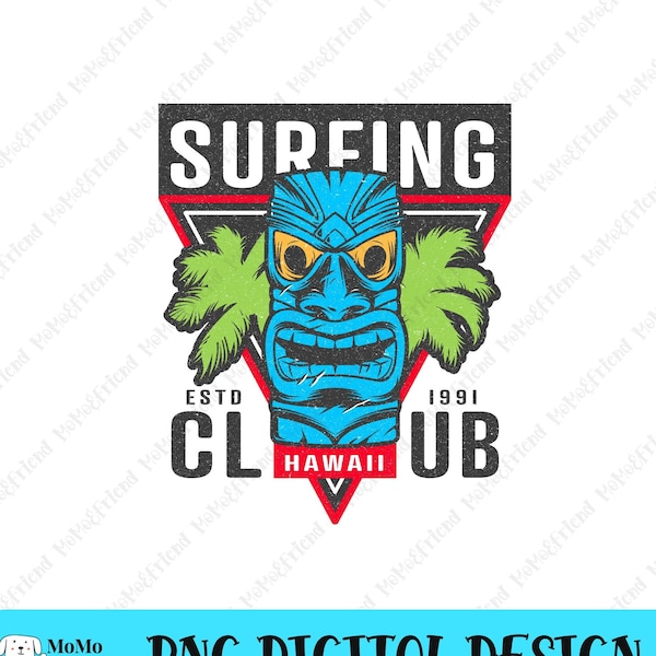 Vintage Sublimation Png, Retro Sublimation, Retro Png, Retro Design, Png Clipart Designs, bleach sublimation png, Hawaii Surfing Club