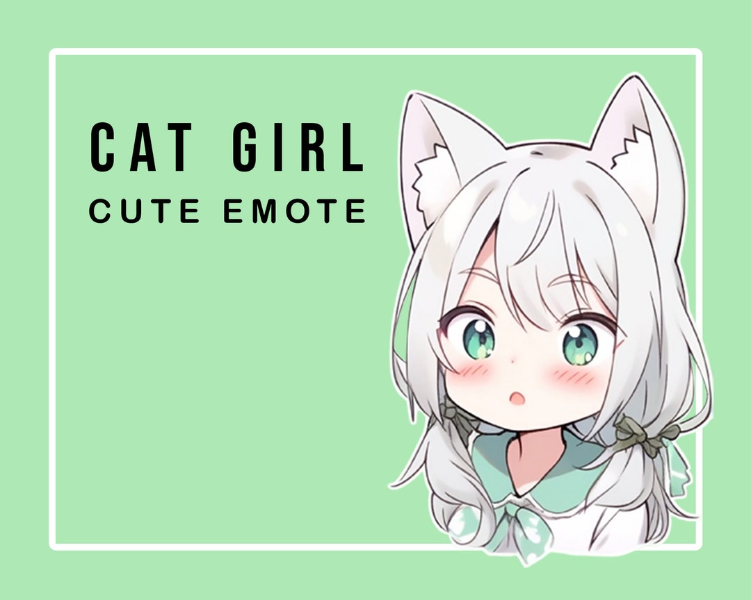 Anime Cat Icons  Anime Neko Emote Pack Sticker for Sale by