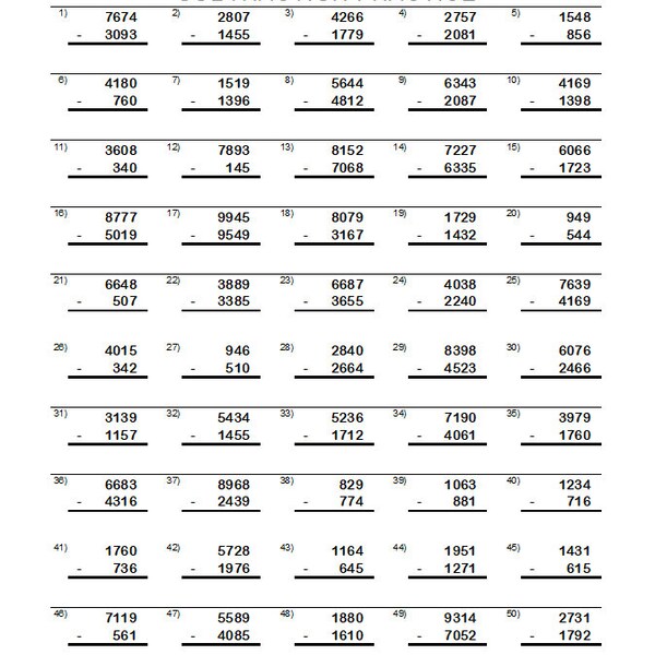 Subtraction Worksheet 4th Grade Etsy UK subtraction-worksheet-4th-grade-etsy-uk