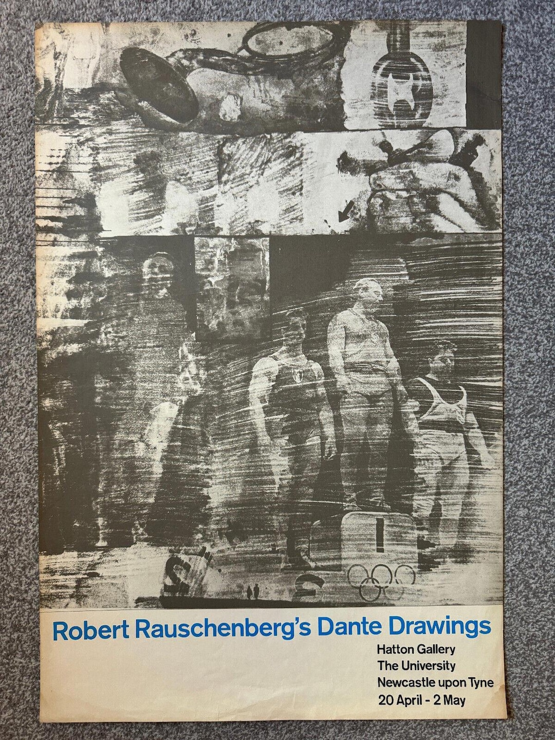 1964 Robert Rauschenberg s Dante Drawings Art Exhibition Poster