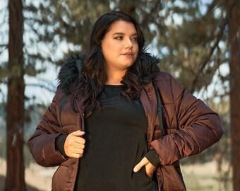 NVLT Vegan Down Reversible Faux Fur 