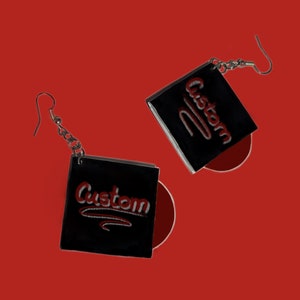 Custom Vinyl Earrings
