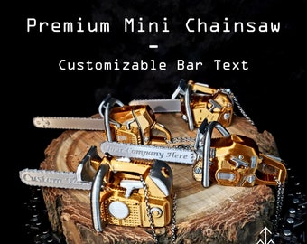 Miniature Chainsaw Ornament (Customizable)