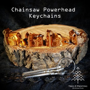 Chainsaw Powerhead Keychain