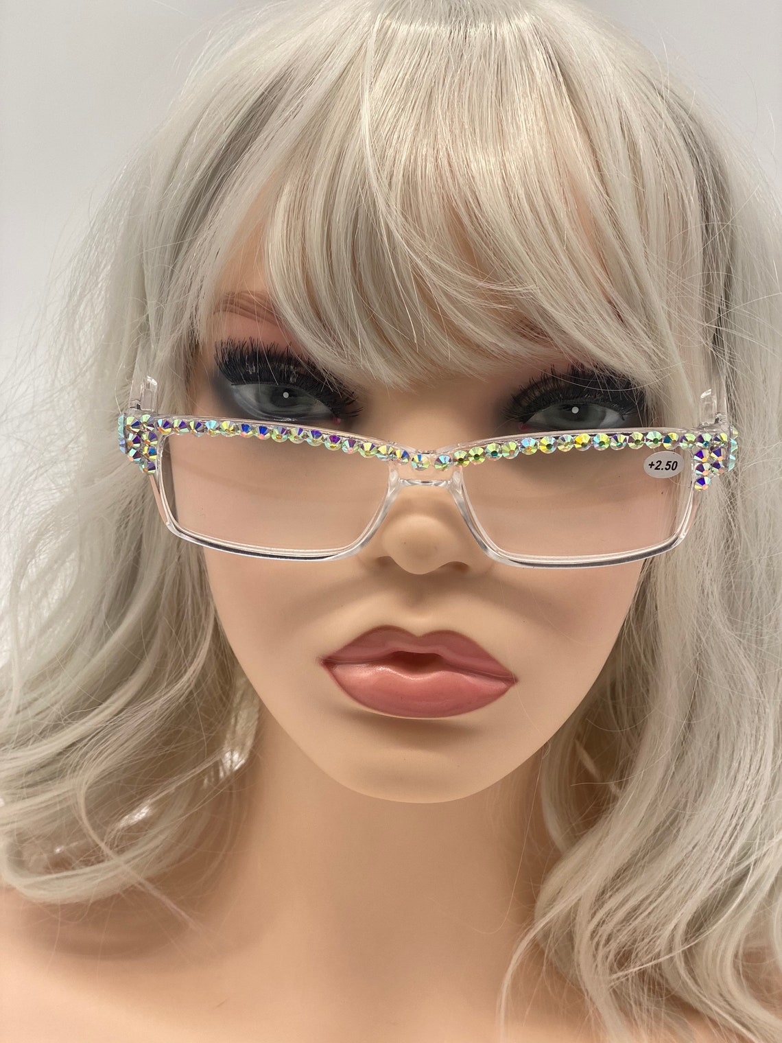 READING GLASSES FANCY Eyeglasses Rhinestone College Student Etsy
