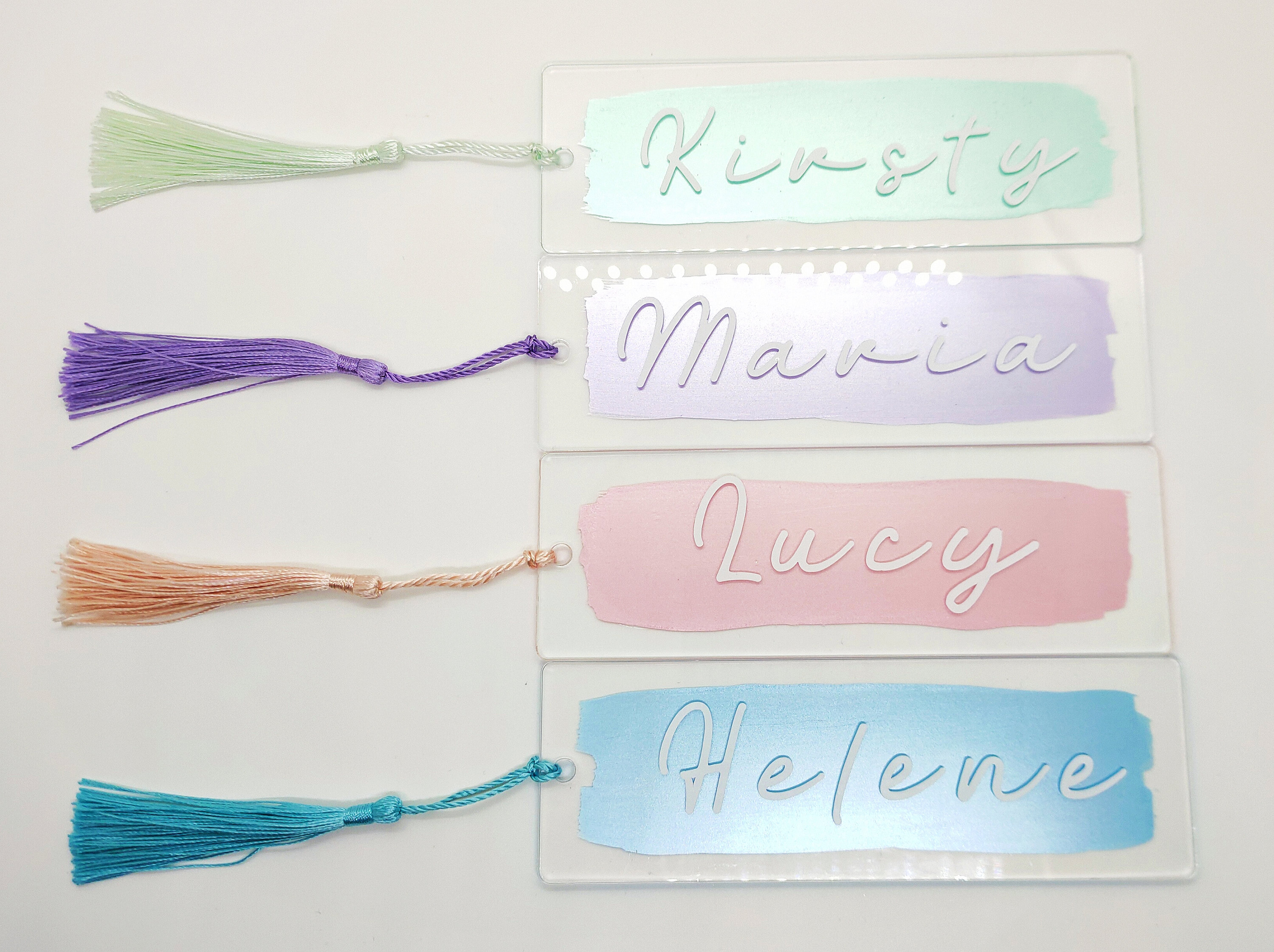 Personalised Acrylic Bookmarks Etsy