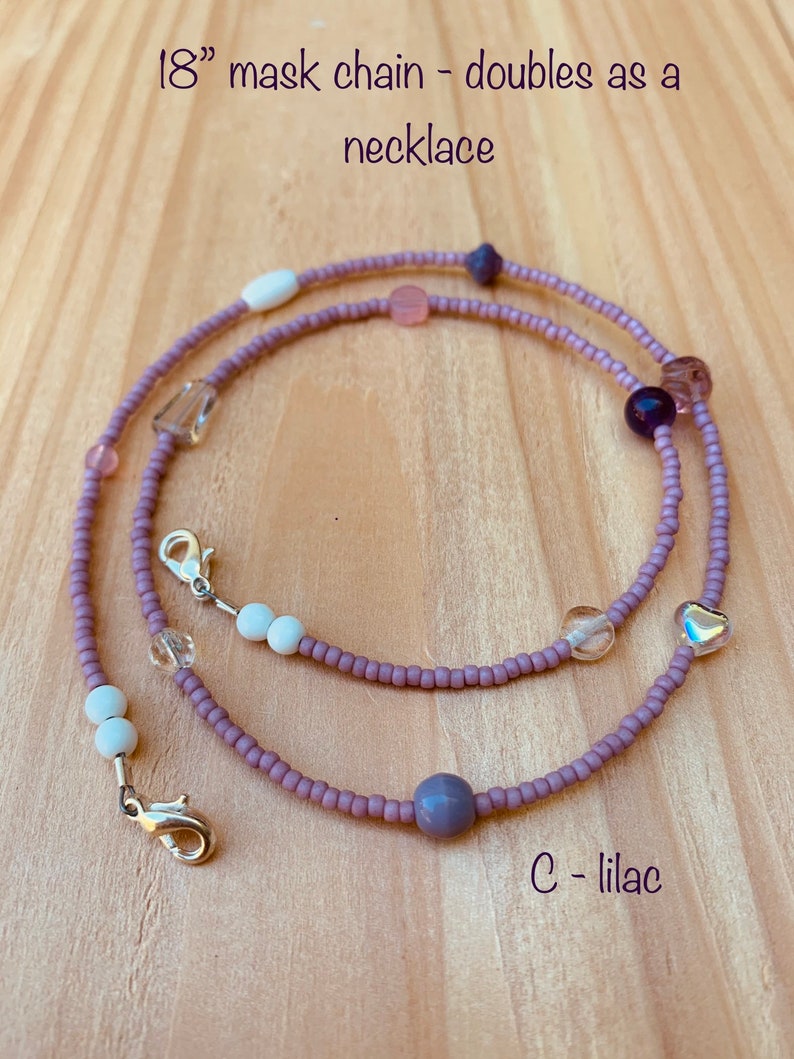 18\u201d Princess Party Beaded Mask Necklaces
