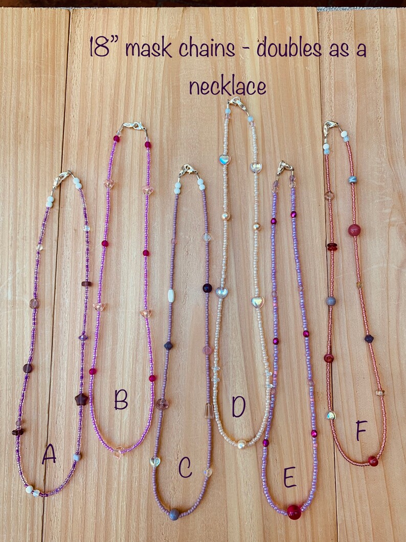 18\u201d Princess Party Beaded Mask Necklaces