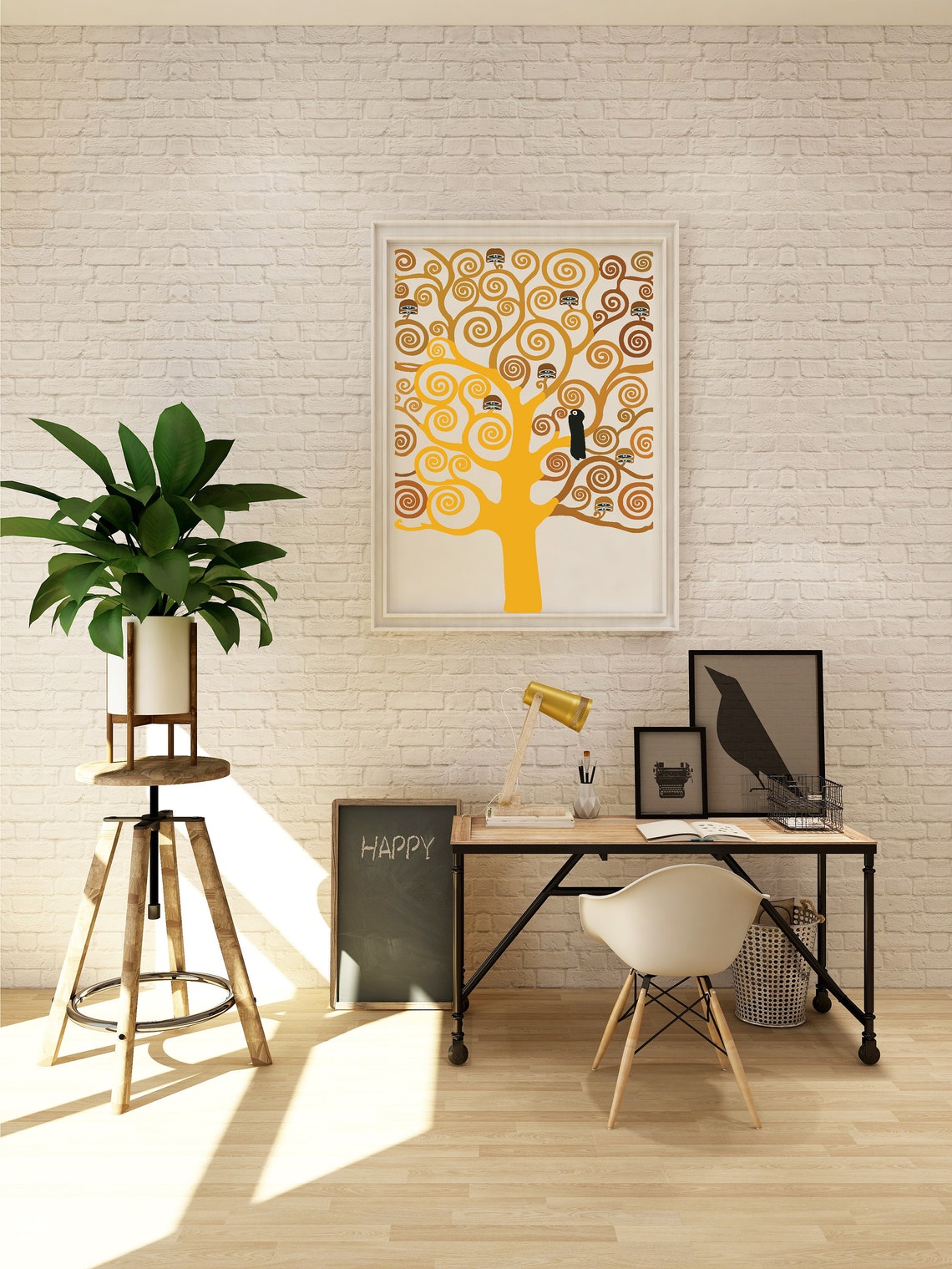 Gustav klimt el árbol de la vida digital art_illustation ...