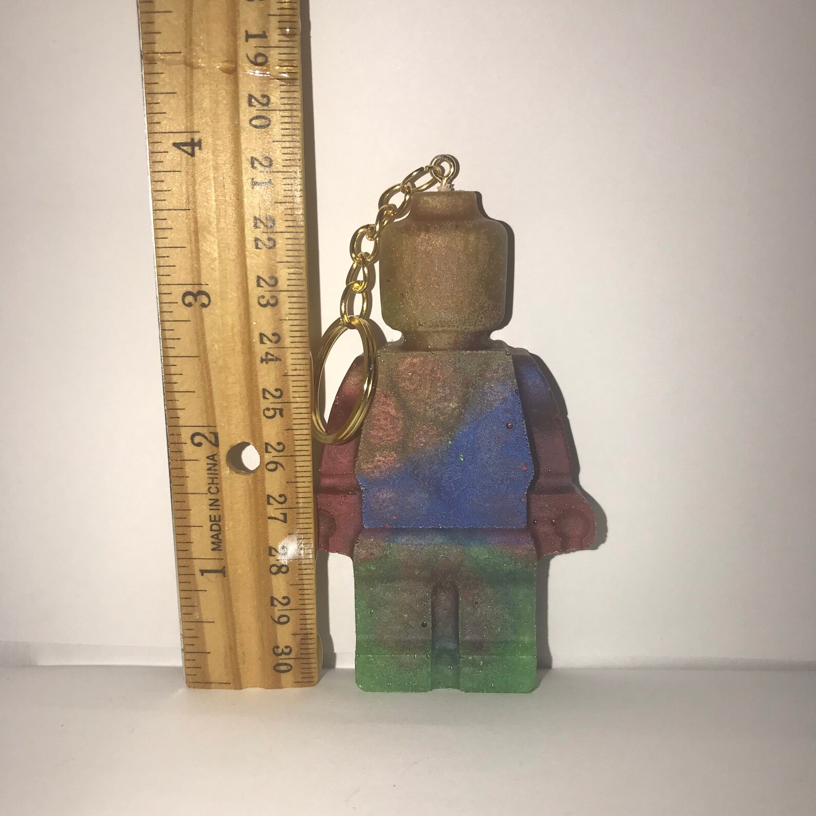 Epoxy Resin Lego Man Keychains Etsy UK