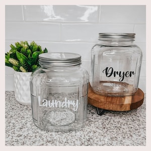 Laundry Room Labels / Laundry Room / Laundry Decor / Canister Labels / Jar  Labels / Customization Available / Organization / Home Decor 