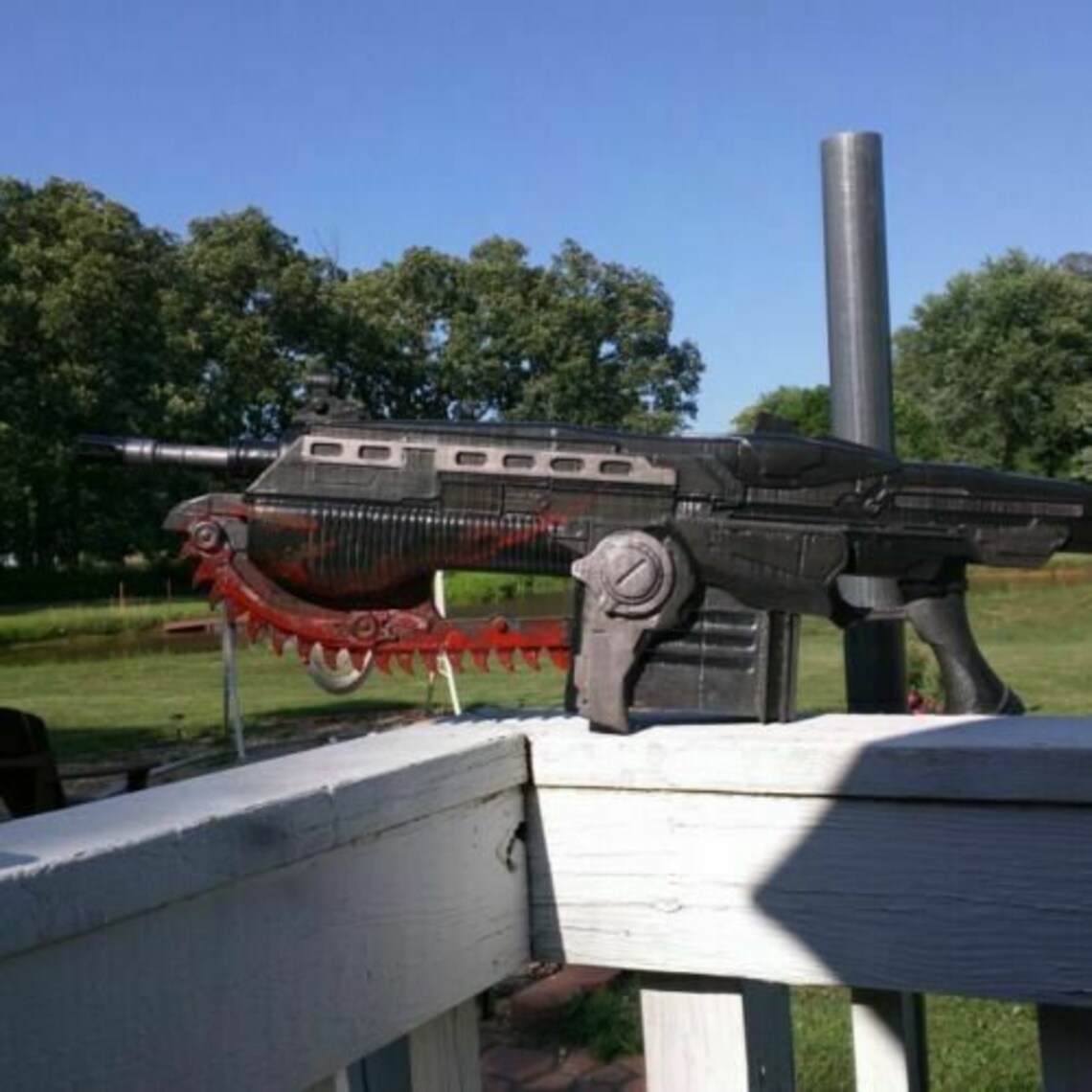 Gears of War Lancer Chainsaw Gun Rifle Replica Prop 11 Scale Etsy