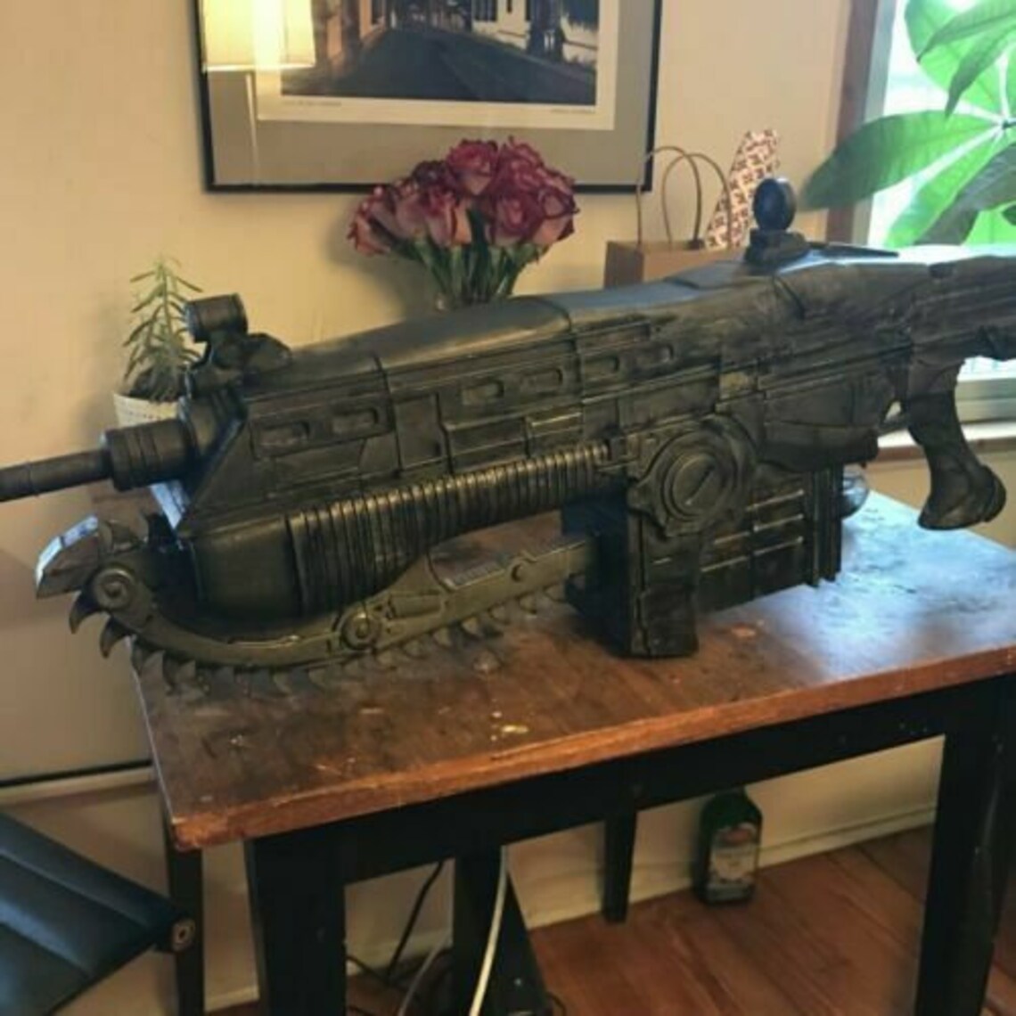 Gears of War Lancer Chainsaw Gun Rifle Replica Prop 11 Scale Etsy