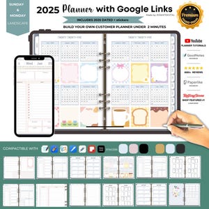 2025 Digital Planner: iPad Monthly Planner, Goodnotes Compatible