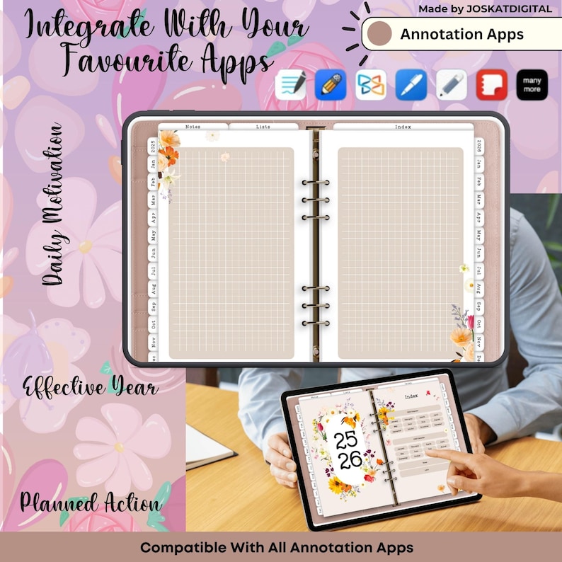 2025-2026 Digital Planner: Ipad, Goodnotes, Notability (digital ...