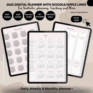 2025 Digital Planner: iPad, Google, Android (All-In-One)