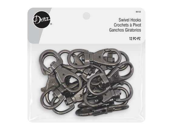 Dritz Swivel Hooks Gunmetal 12 Pc -  Canada