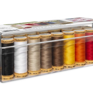 Gutermann Cotton Thread Box, Assorted, 26 Spools