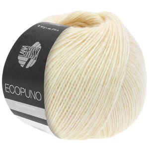 Lana Grossa Ecopuno Yarn, Ecru