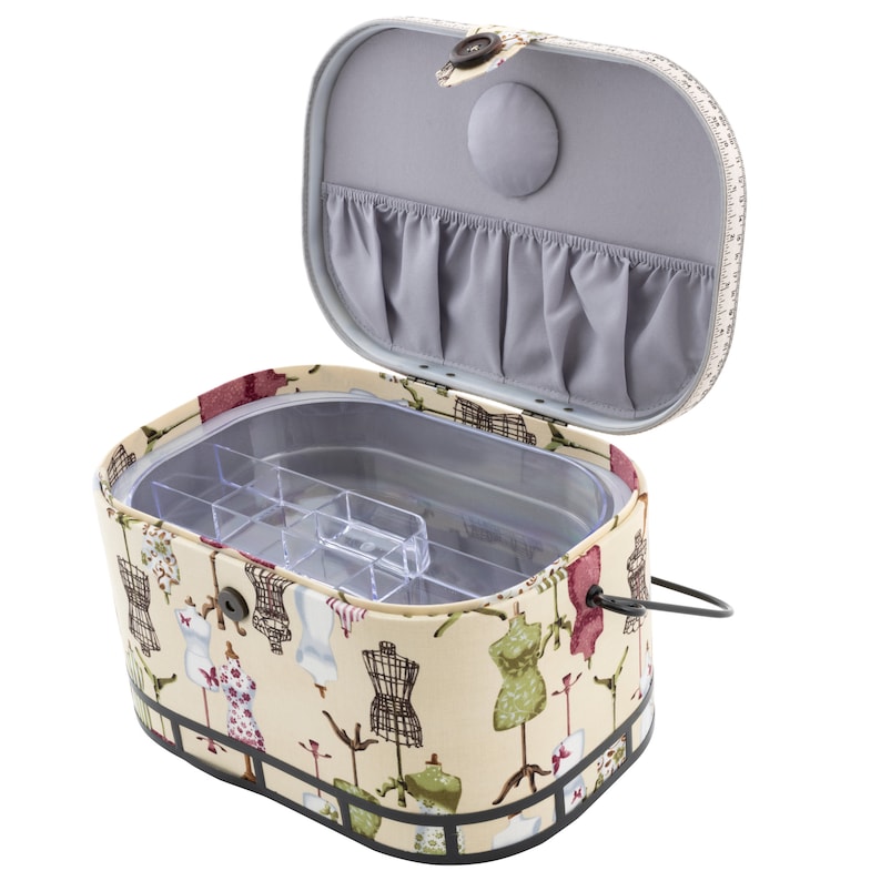 Dritz Oval Sewing Basket With Metal Handle, Large - Etsy