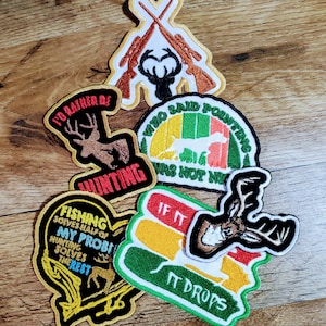 Premium Machine Embroidered Hunting Patches - Durable Outdoor Adventure Designs