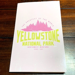 Yellowstone National Park Notebook Journal Travel CrownJewlz Lined Pgs 5.25x8.3