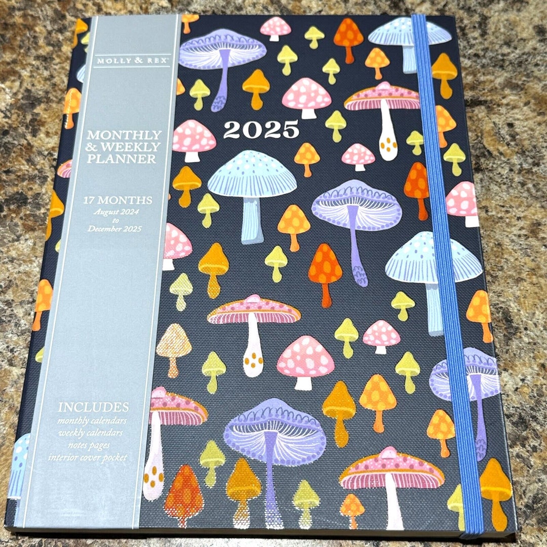 Molly and Rex 2024 2025 Planner 17 Months Monthly Weekly Layouts