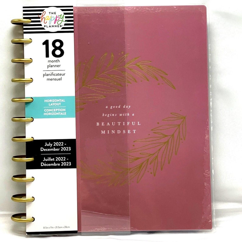20222023 Happy Planner 18 Month Horizontal Layout Big Planner Etsy