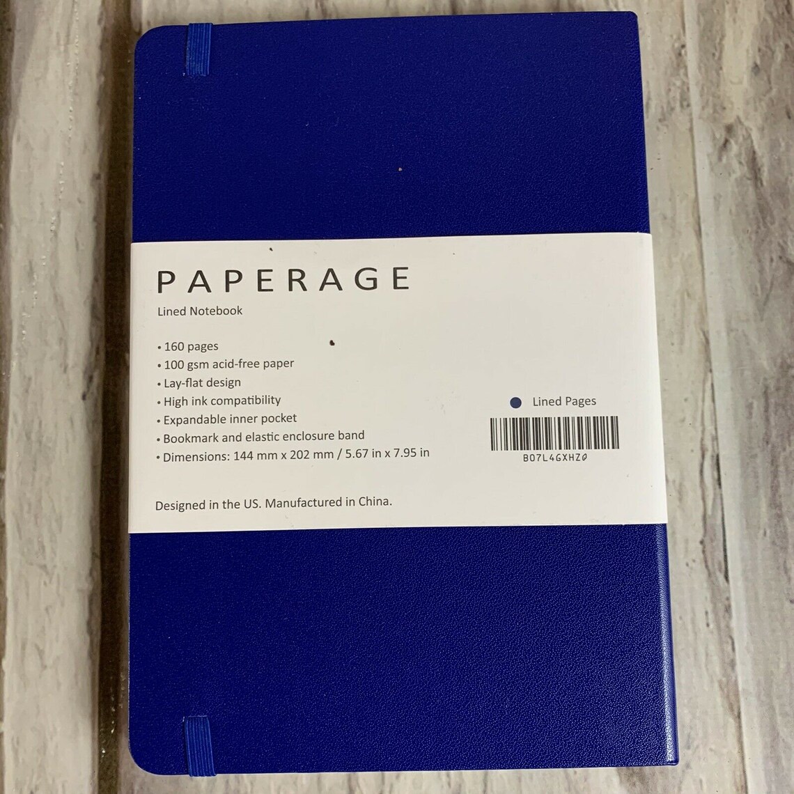 Paperage Lined Journal Notebook Hard Cover 5.7 X 8 Inches Navy Etsy UK