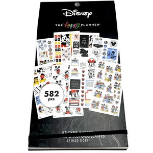 The Happy Planner Disney Stickers Mickey Mouse and Minnie 582 Pieces