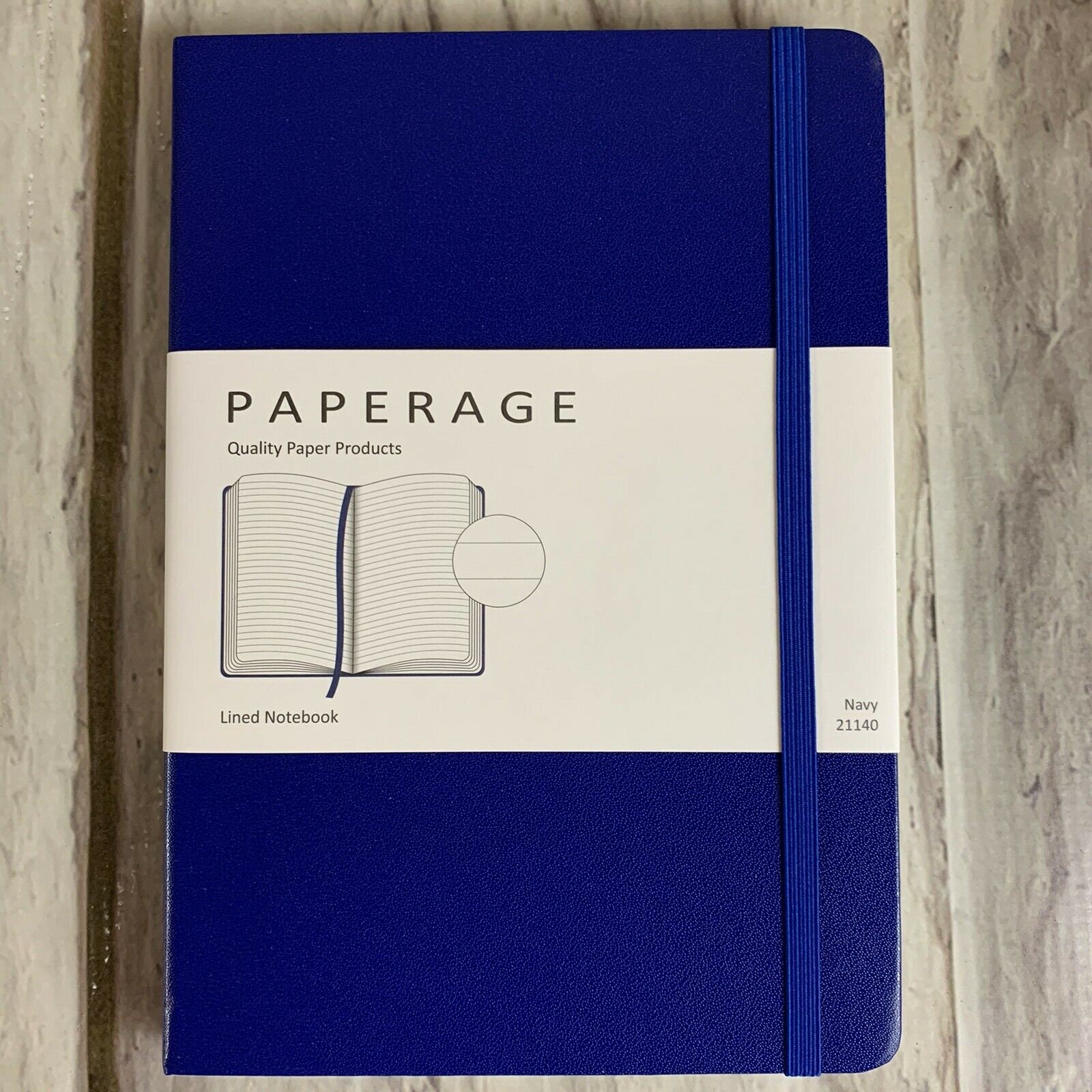 Paperage Lined Journal Notebook Hard Cover 5.7 X 8 Inches Navy Etsy UK