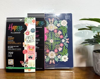 Happy Planner Pregnancy Undated Butterflies & Blooms Classic with Sticker Book