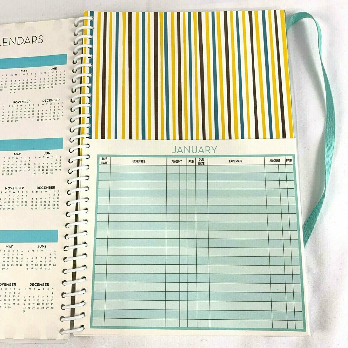 Home Finance Bill Organizer With Pockets Budget Planner Etsy