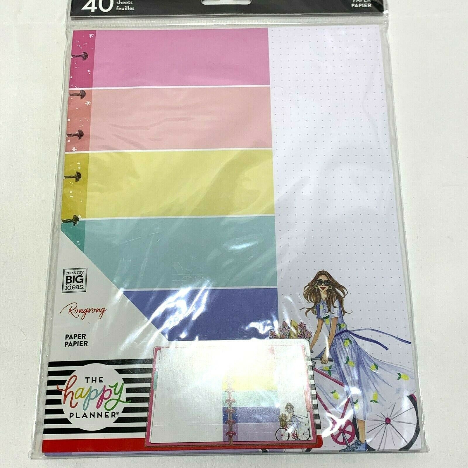 Happy Planner Filler Paper Classic Rongrong Color Block Etsy