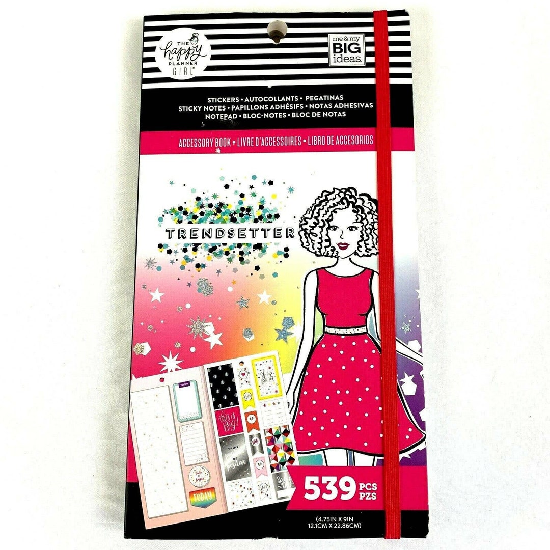 The Happy Planner Girls Accessory Book Trendsetter Stickers Etsy