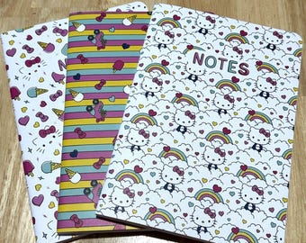 Sanrio Hello Kitty Notebooks Set of 3 Lined Pages 80 Pages Each New In Package