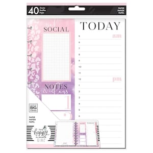 The Happy Planner Girl Refill Paper Social Notes Today Hourly Classic 40 Sheets