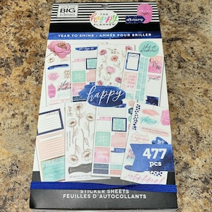 The Happy Planner-stickerboek 477 stuks Year to Shine Flowers