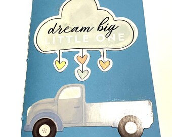 Handmade Baby Book Junk Journal Photo Album Journaling 4.25" x 5.75" 40 pages
