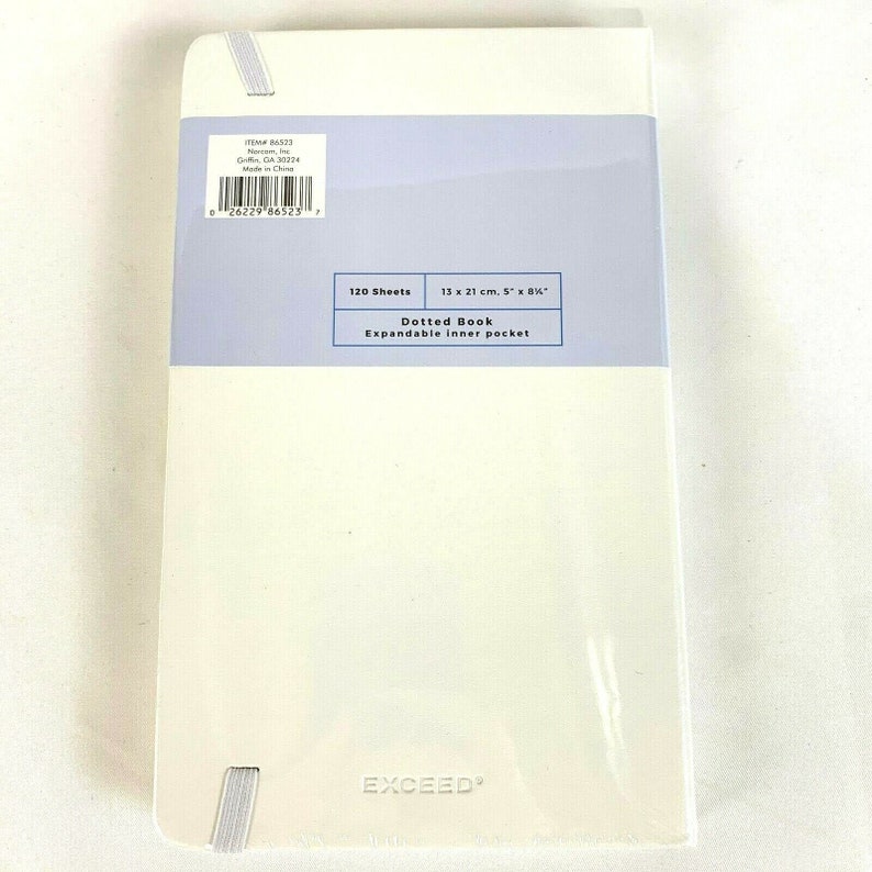 Exceed Dotted Hardcover Notebook Journal Bullet White 5 X 8 in Etsy