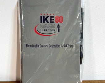 Ike 80 Notebook Journal with Pen New in Package 5.5 x 8.25