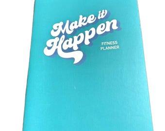 Fitness Planner Tracker Journal Make It Happen Meal Planning Goals Daily Monthly