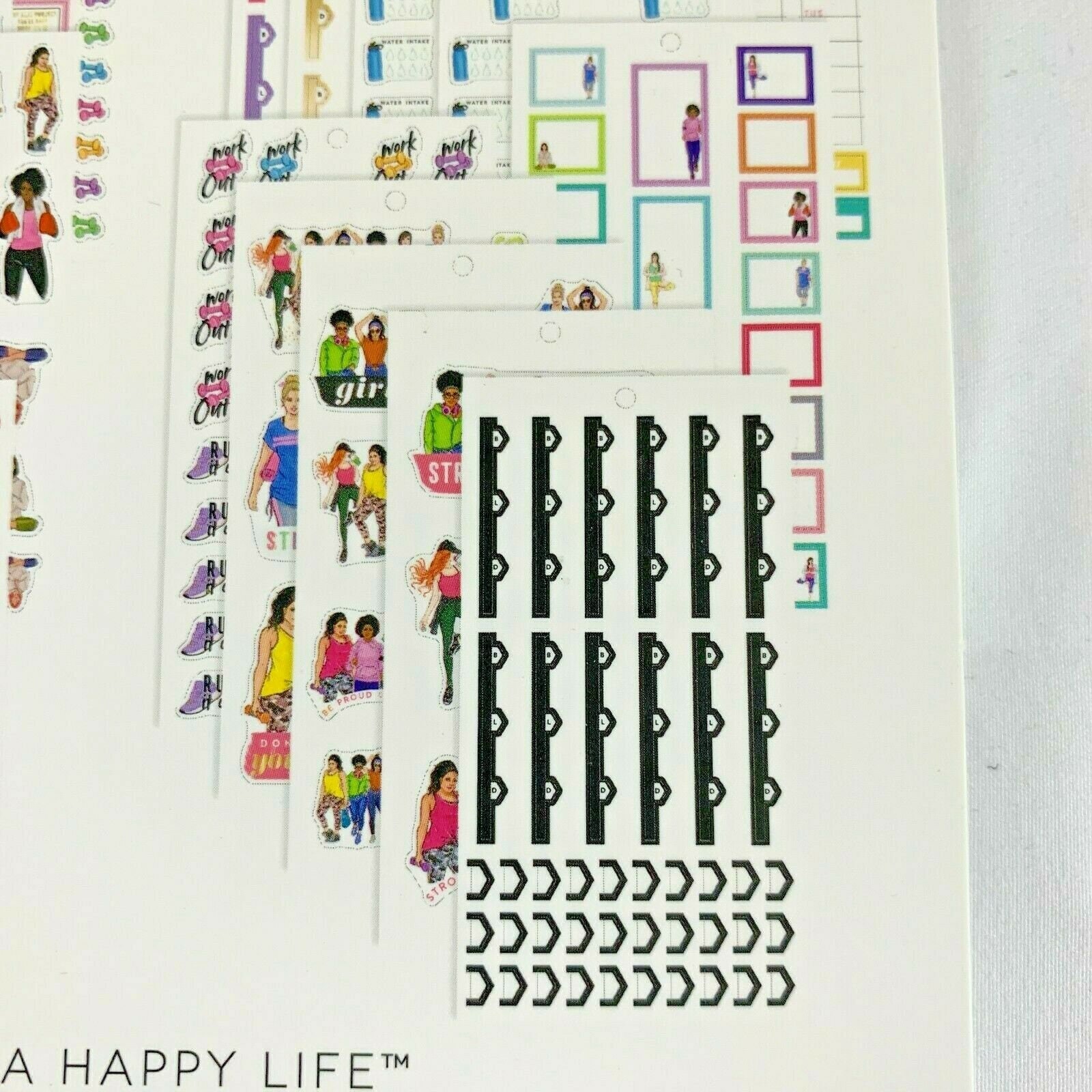 The Happy Planner Fitness Stickers Book 736 Pieces Rongrong Etsy