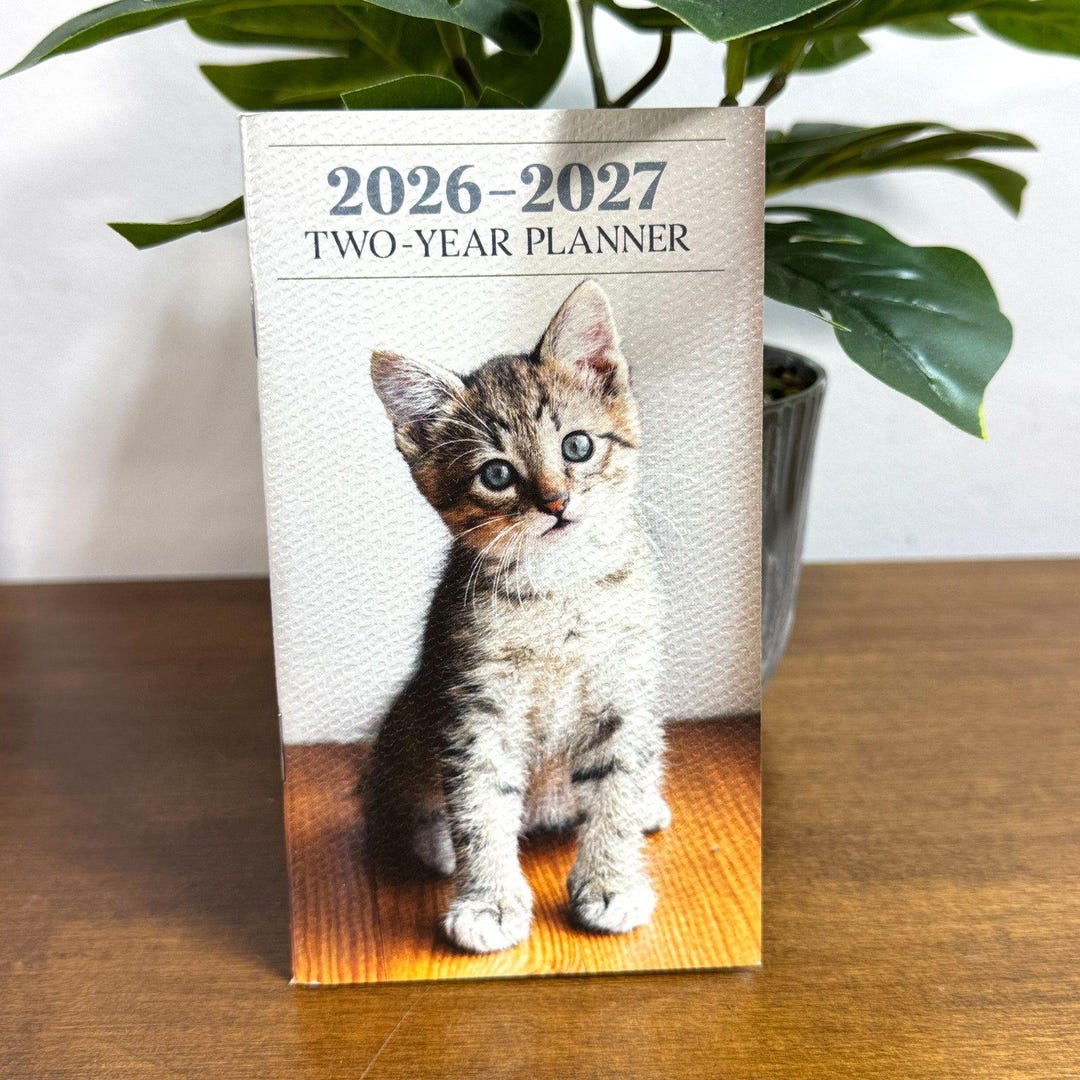 2026 2027 Two Year Planner Pocket Sized With Note Pages and Contact
