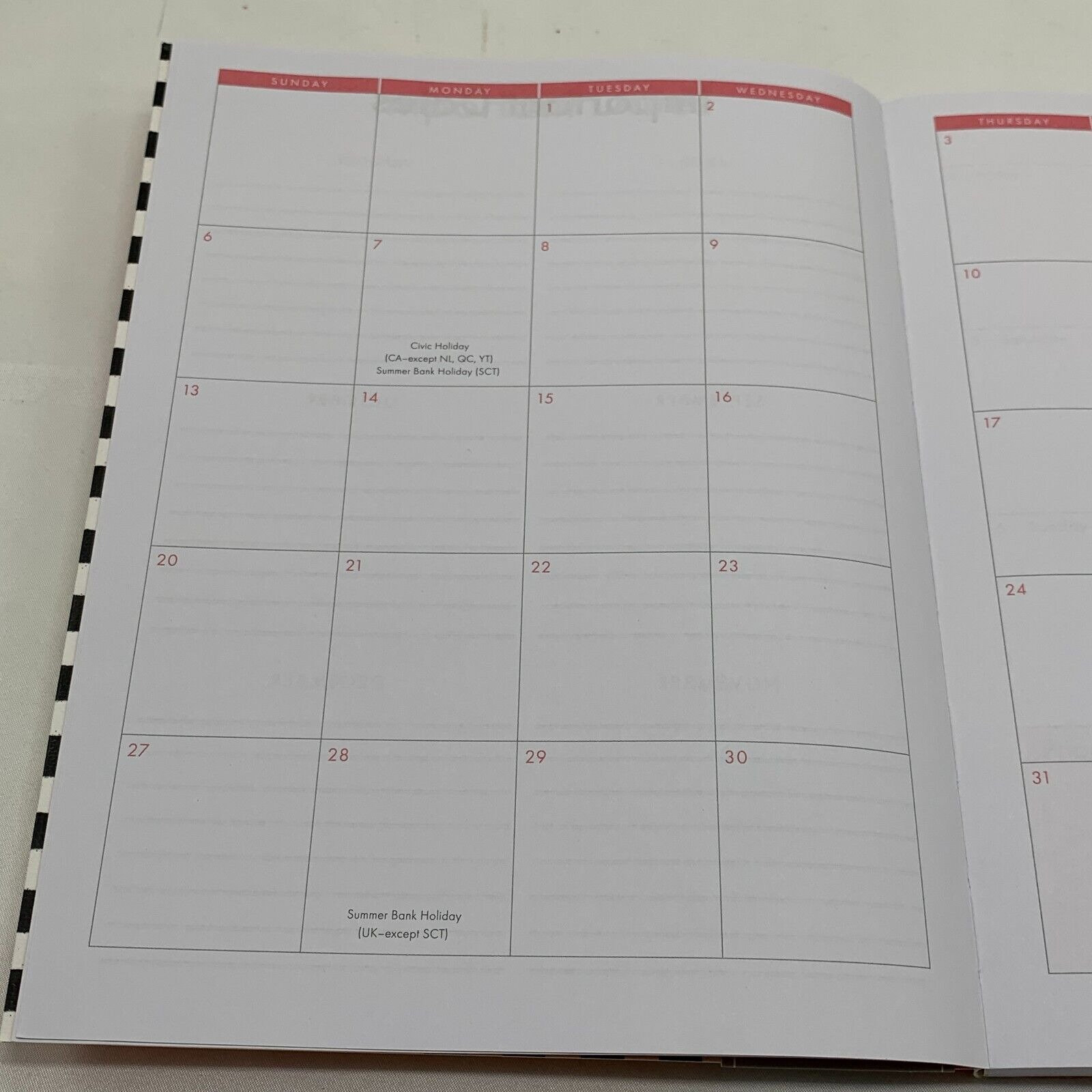 20232024 Planner Monthly Weekly Layout Notes Pages Punch Etsy Canada