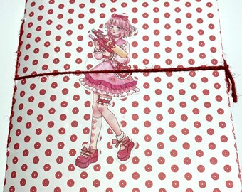 Anime Manga Junk Journal Journaling 6" x 6" 56 pages