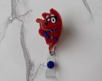 Bluey Spider-Man  badge reel